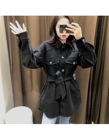 Manteau Laine  - Femme -  Noir Les magasins à Paris et en Île-de-France