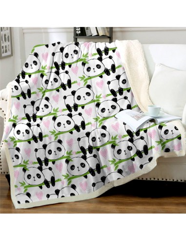 Plaid pour Lit  Pandas plus qu'un jeu 