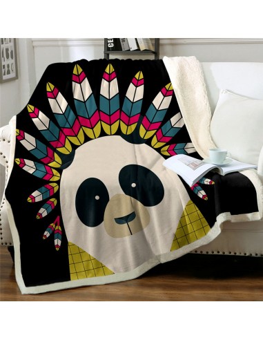 Couverture Lit Polaire  Panda Indien JUSQU'A -70%! 