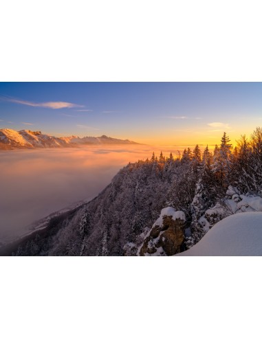 Coucher de soleil sur le Vercors l'achat 