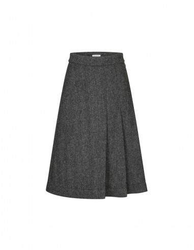 Nicoline Skirt — Herringbone Grey pas chere