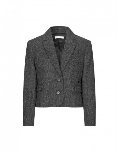 Matteo Blazer — Herringbone Grey Pour