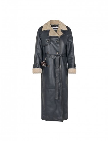 Alexa Trenchcoat — Navy / Beige shop