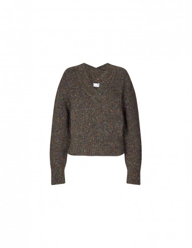 SOFFY JUMPER — Speckled Grey brillant des détails fins