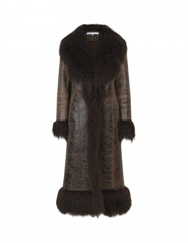 Bonna Coat — Distressed Brown Paris Déstockage Promo