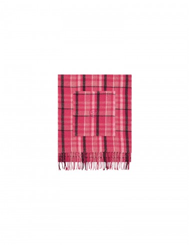 Schatter Scarf — Pink Check pas cher chine