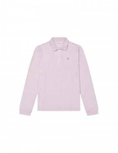 Terrycloth Polo Shirt — Strawberry Milk Pour