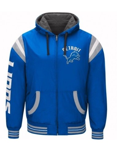 Authentic Detroit Lions Nylon Reversible Hooded Jacket online