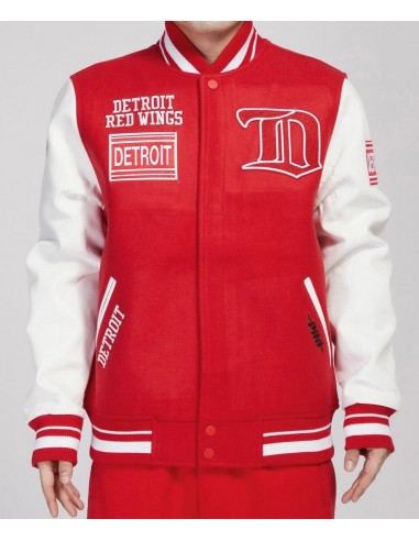 Pro Standard Red Wings Varsity Jacket - Red and White 50% de réduction en Octobre 2024