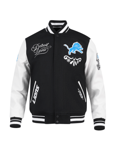 Pro Standard Detroit Lions Skull Varsity Jacket pas cher