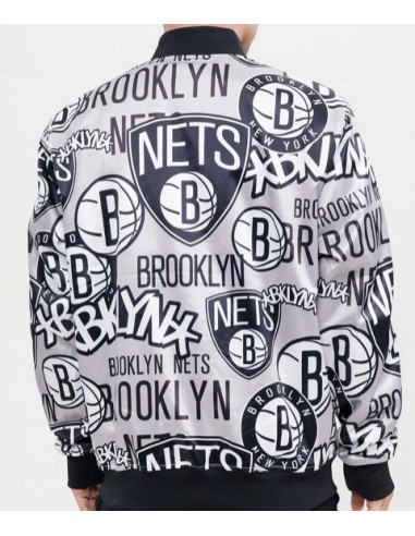 Pro standard Brooklyn Nets Collage Satin Jacket Les magasins à Paris