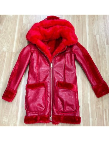 3/4 Faux Shearling with Detachable Hood acheter en ligne