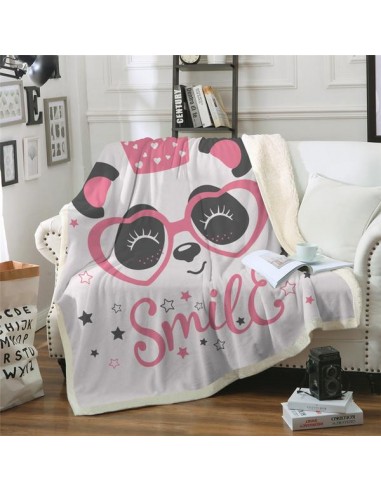 Plaid Panda  Couverture Kawaii en linge