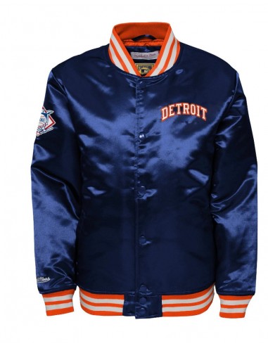 Mitchell and Ness Kids Detroit Tigers Satin Jacket acheter en ligne