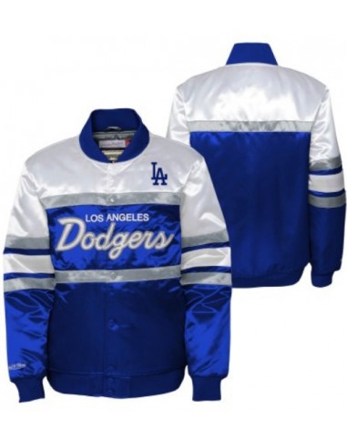 Mitchell and Ness Kids Los Angeles Dodgers Satin Jacket rembourrage situé sous