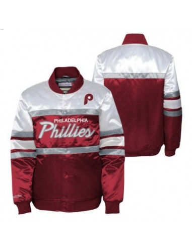 Mitchell and Ness Kids Philadelphia Phillies Satin Jacket l'achat 