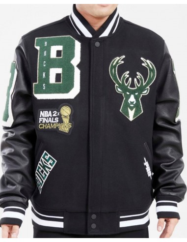 Pro Standard Milwaukee Bucks Varsity Jacket livraison et retour toujours gratuits