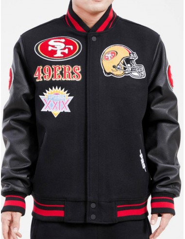 Pro Standard San Francisco 49ers Varsity Jacket pas chere