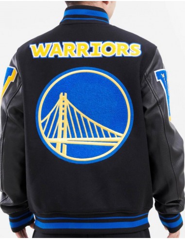 Pro Standard Golden State Warriors Varsity Jacket de pas cher