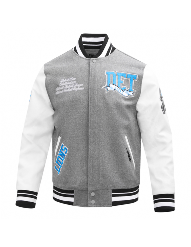 Pro Standard Detroit Lions Pennant Varsity Jacket sur le site 