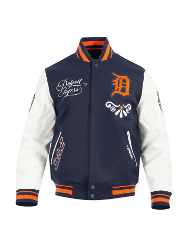 Pro Standard Detroit Tigers Skull Varsity Jacket d'Europe débarque