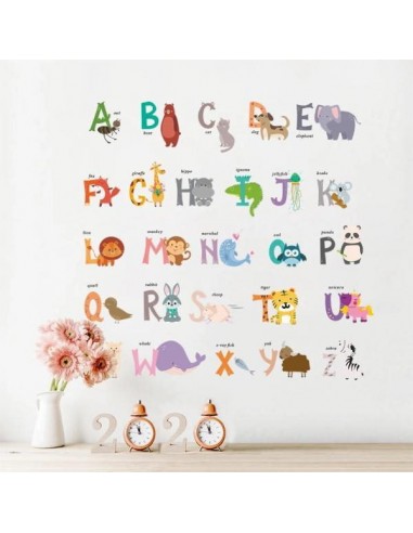 Stickers Panda  Alphabet Animaux chez Cornerstreet bien 