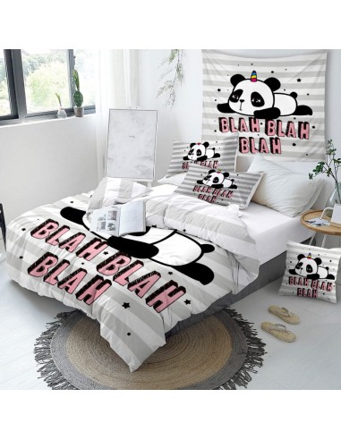 Housse de Couette Panda  Je me lève ! sur le site 