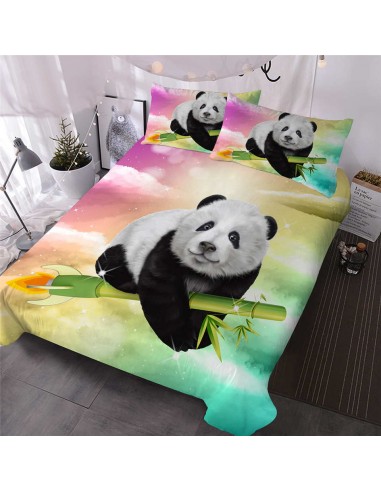 Housse de Couette Panda  Bambou Fusée pas cher 