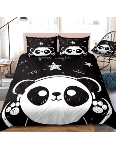 Parure de Lit Panda  Enfant Noir & Blanc destockage